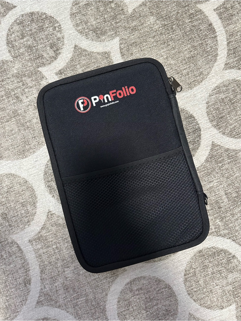 Pinfolio Bifold Black And Gray Pin Book Used
